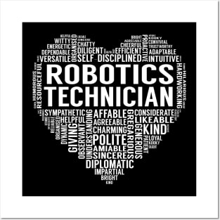 Robotics Technician Heart Posters and Art